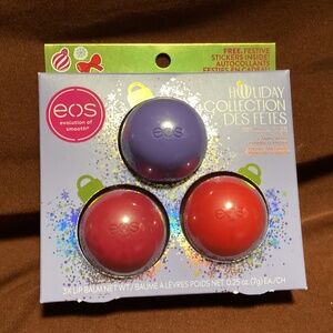 EOS Evolution of Smooth Holiday Collection Lip Balm 0.25 oz each NEW
